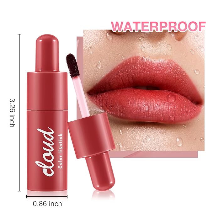 Boobeen Highly Pigmented Lip Gloss Liquid Lipstick, Multi-Use Lip and Cheek, Lightly Tinted, Lip Stain Long-Lasting, Non-sticky Matte Lips and Cheeks Color