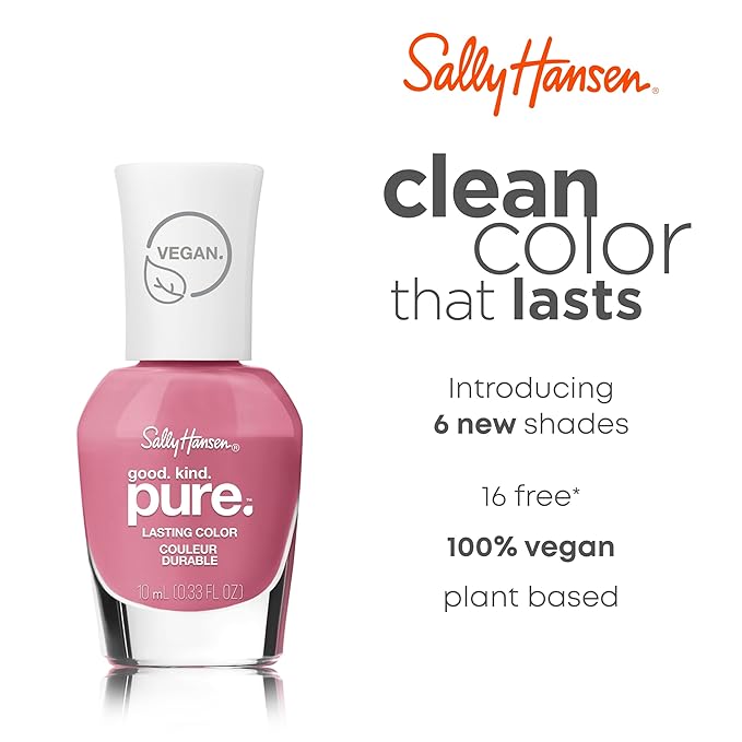 Sally Hansen Good.Kind.Pure Spring Into Color Collection Nail Polish 224 Rose To The Occasion 0.33 fl oz (Pack of 1)