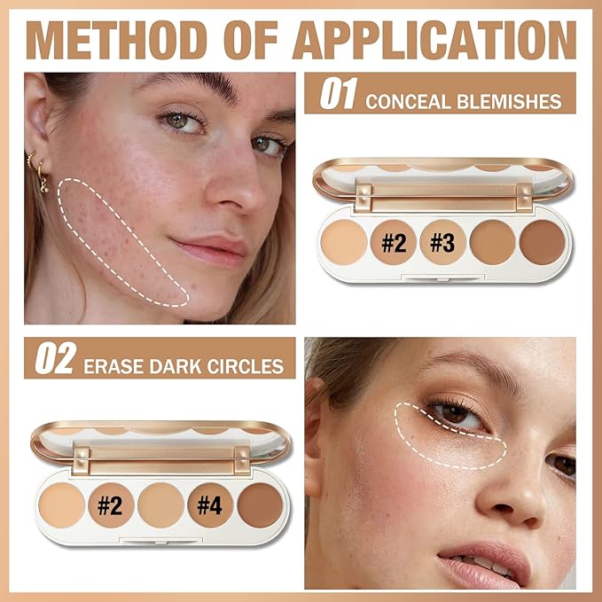FOCALLURE #GoldenAge 5 in 1 Multi Uses Concealer