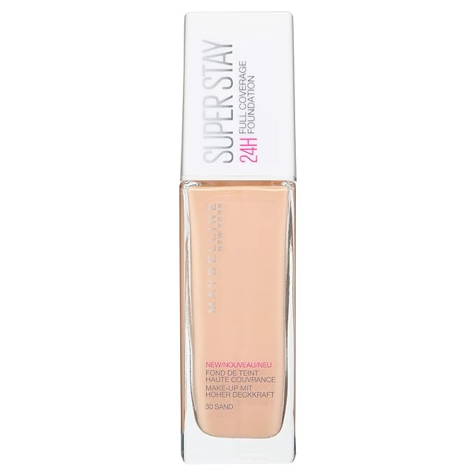 Maybelline New York Foundation, Superstay 24 Hour Longlasting 30, Sand 30 ml
