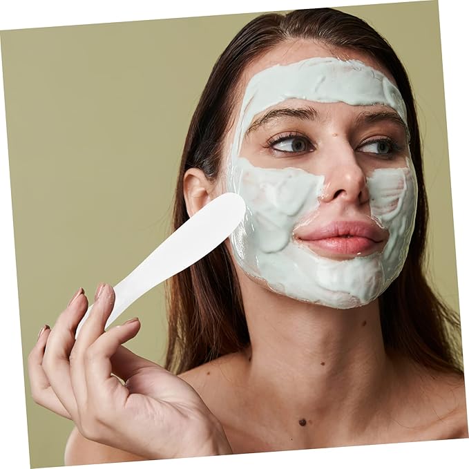 Beaupretty 10pcs Tool Stick White Makeup Silicone Makeup