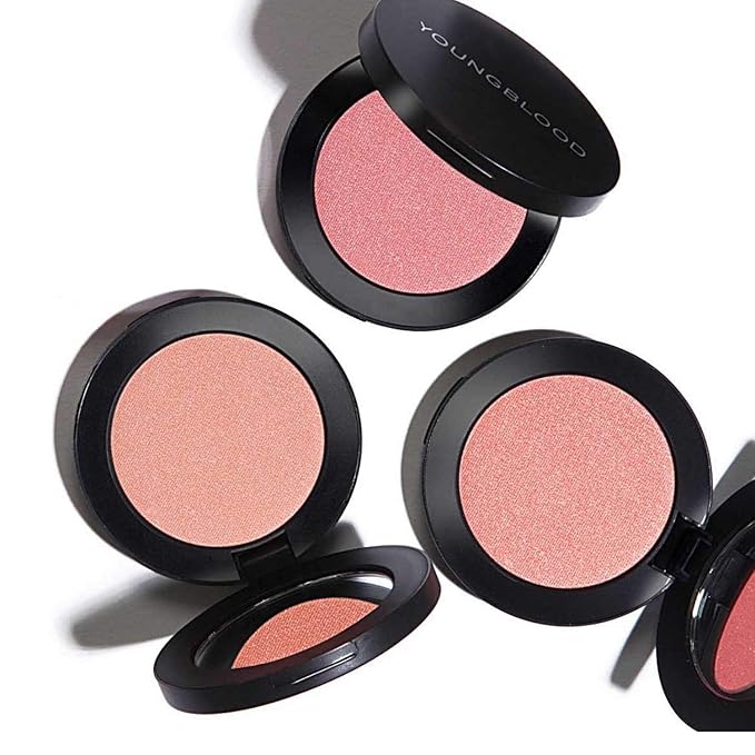 Youngblood Clean Luxury Cosmetics Pressed Mineral Blush, Blossom Paraben Free