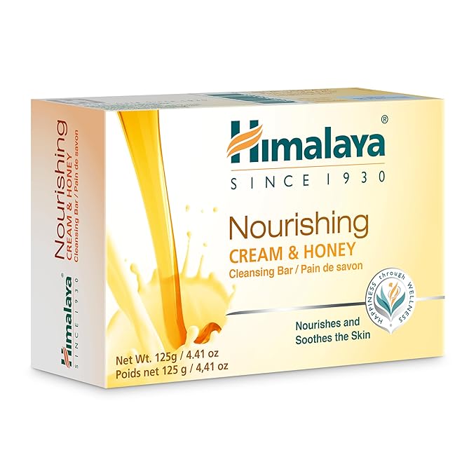 Himalaya Herbal Healthcare Nourishing Cream and Honey Cleansing Bar, 4.41 Ounce