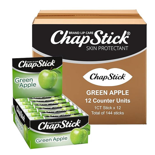 ChapStick Bulk Lip Balm Green Apple, oz,