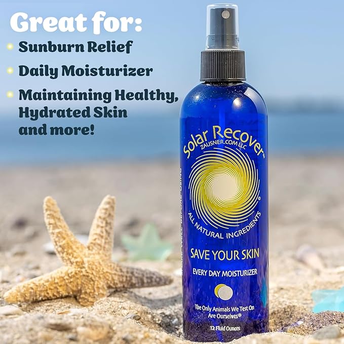 After Sun Moisturizing Spray (12 Ounce) - Hydrating Facial and Body Mist - 2460 Sprays of Sunburn Relief With Vitamin E and Calendula - Lotion Delivered in Water To Keep Skin Healthy