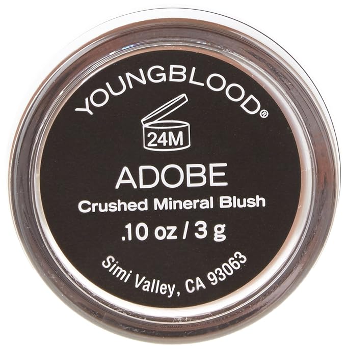 Youngblood Crushed Mineral Blush, Adobe, ram 3 G