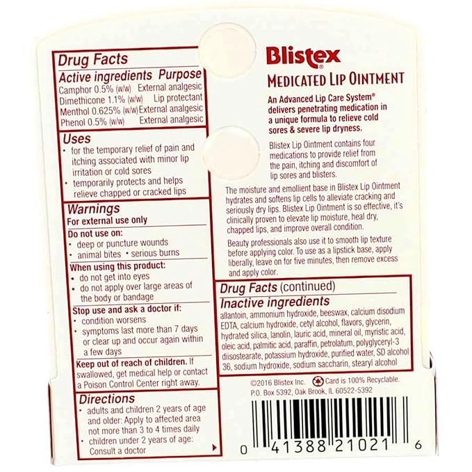 Blistex Lip Oint Bns Size .21z