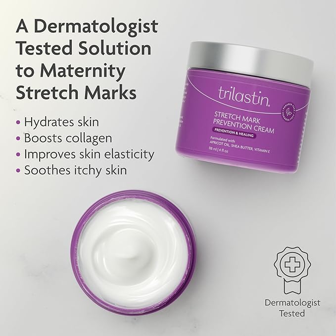 TriLASTIN Maternity Stretch Mark Prevention Cream oz