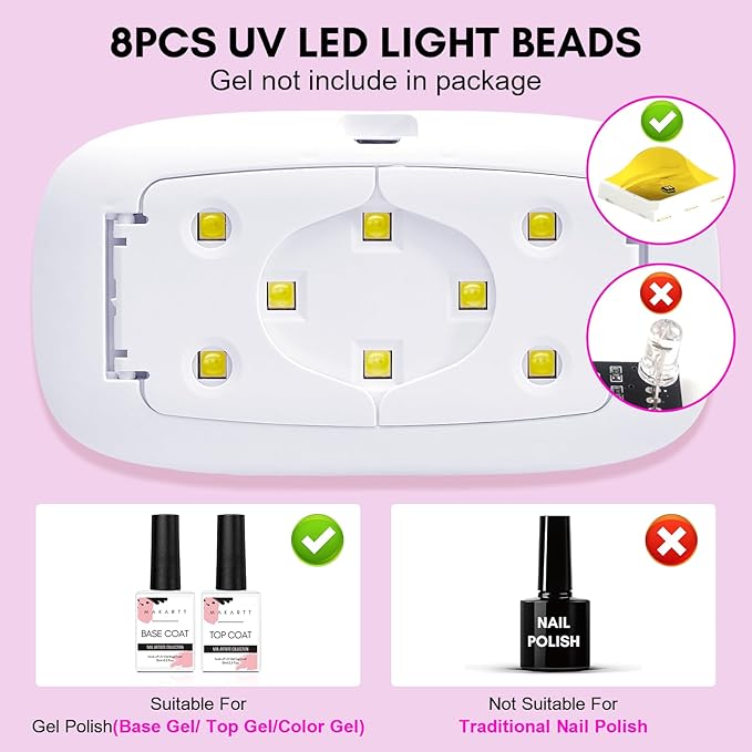 Makartt UV Nail Lamp, 8W