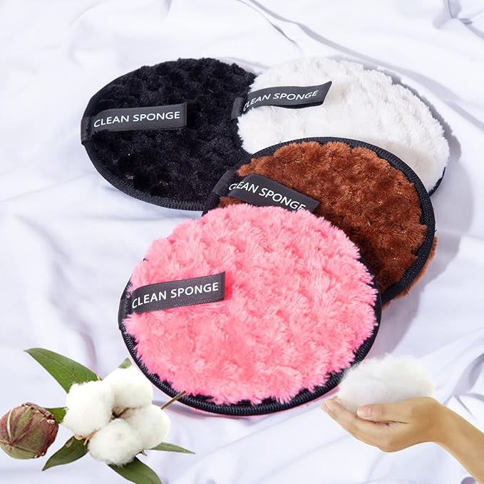 Reusable soft makeup remover pads