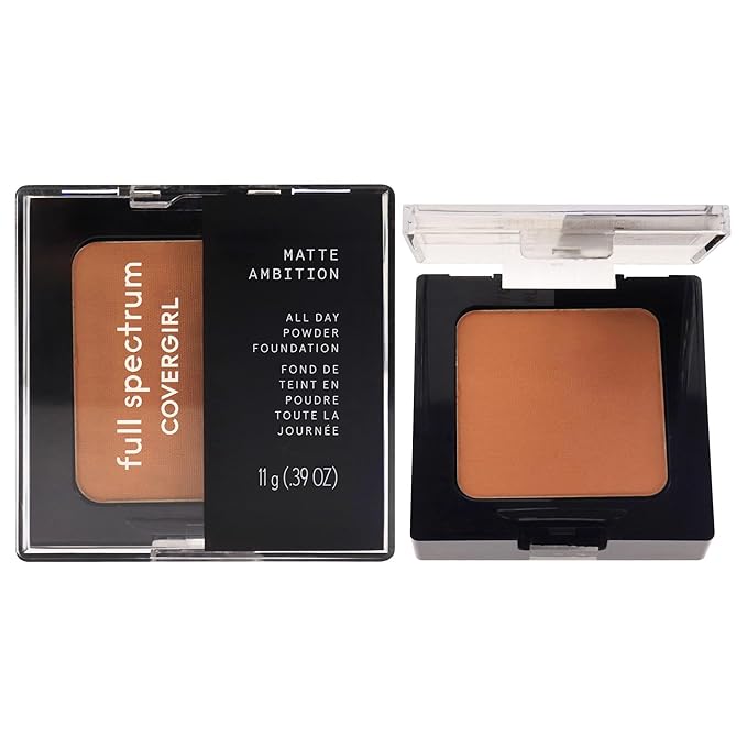 COVERGIRL Matte Ambition, All Day Powder Foundation, Deep 0.38 Ounce