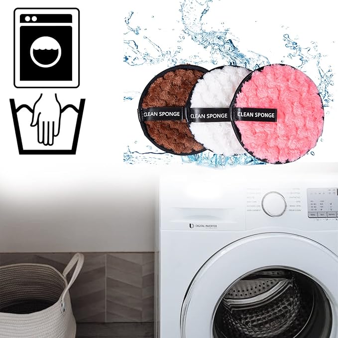 Reusable soft makeup remover pads