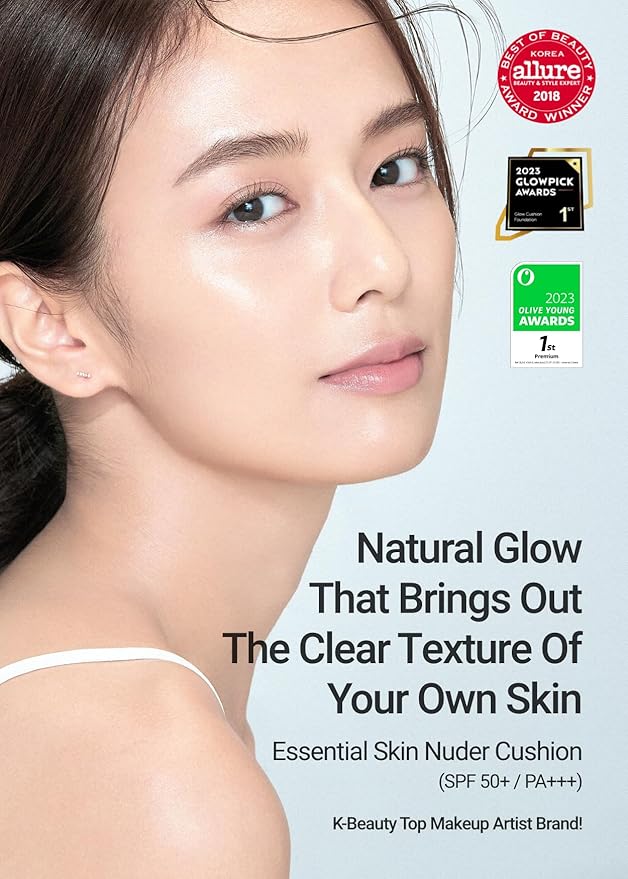 [JUNGSAEMMOOL OFFICIAL] Essential Skin Nuder Cushion (Fair Pink) Cream Foundation