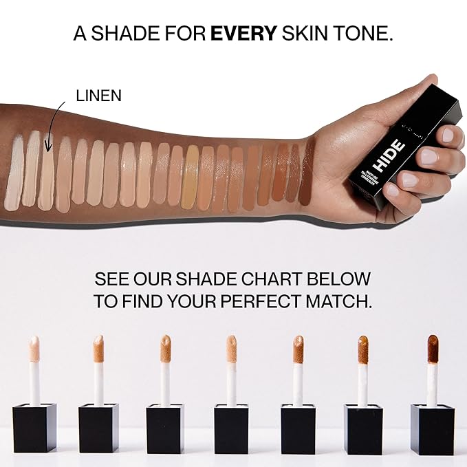 HIDE Liquid Concealer, Medium to Full Coverage Concealer fl oz