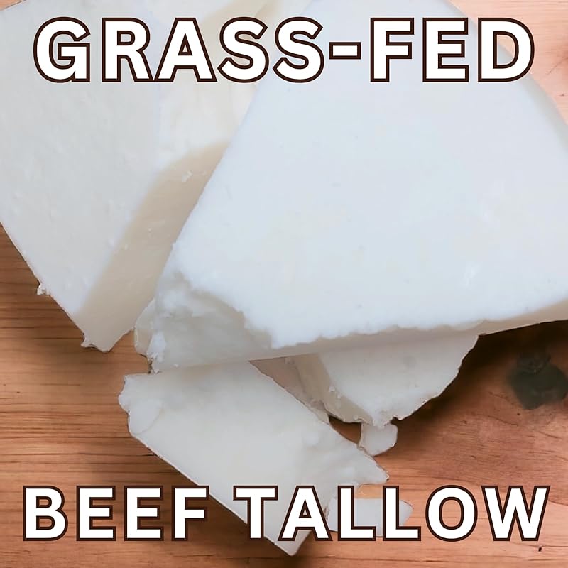 Beef Tallow for Skin Care, Face, Hands - Natural Moisturizer - Whipped - Organic Grass-Fed Beef Fat - Vitamins A, D, E, K - Dry Skin, Baby Diaper Cream - Hydrating - Handmade - Frankincense - 2 oz Jar