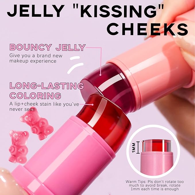 Cooling Water Jelly Tint, Cream Jelly Blush Stick Women #01