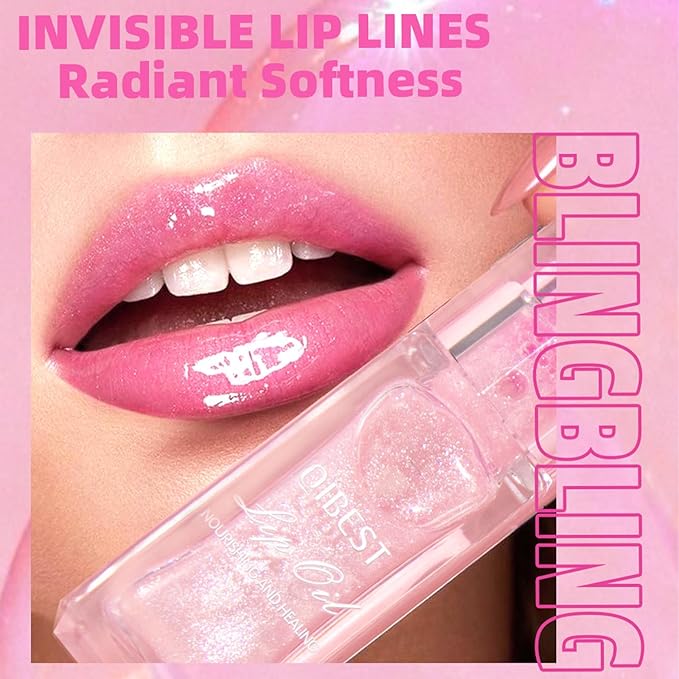 2 PCS Magic Color Changing Lip Oil V2, Boss Up Color Changing Lip Oil, Big Brush Head Hydrating Plumping Lip Oil Tinted, Long Lasting Nourishing Non-sticky Lip Glow Oil for Lip Care