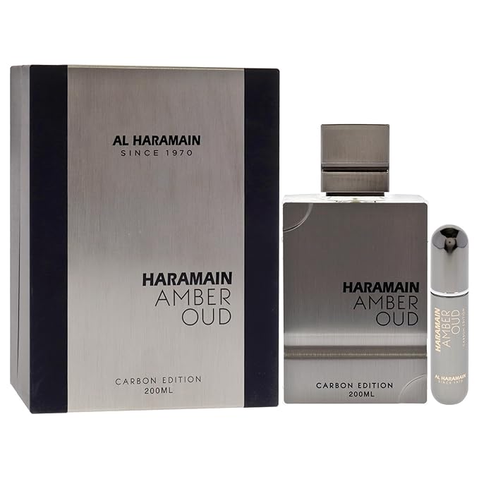 Al Haramain Amber Oud Carbon Edition - Cologne for Men - Long Lasting Perfume for Men - Arabian Perfume - Men's Cologne - Oud Perfume - 6.7 oz
