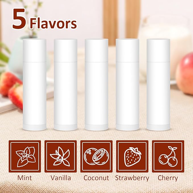 120 Pack Lip Balm Unlabeled, Natural