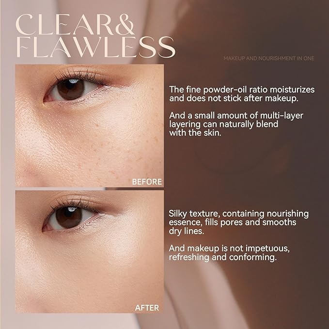 Matte Liquid Foundation Makeup,24 HR Oil Control Concealer (06#, ) 31g