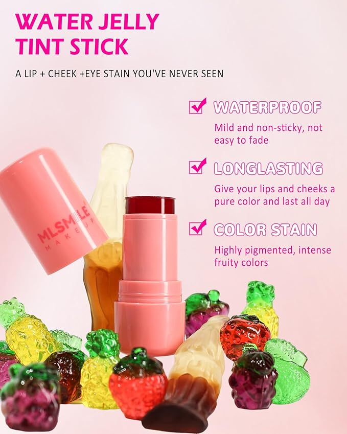 Makeup Jelly Tint, Cooling Water Jelly Tint Red Lip Stains-03