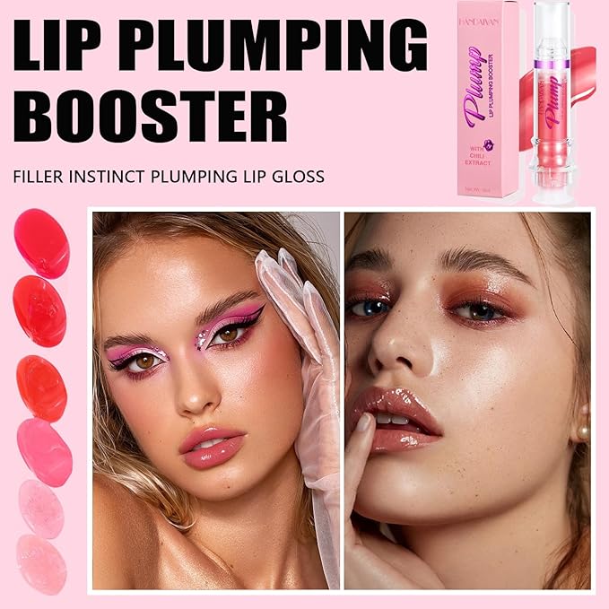 Glossy Finish Lip Glow Oil,Lip Plumping Lines