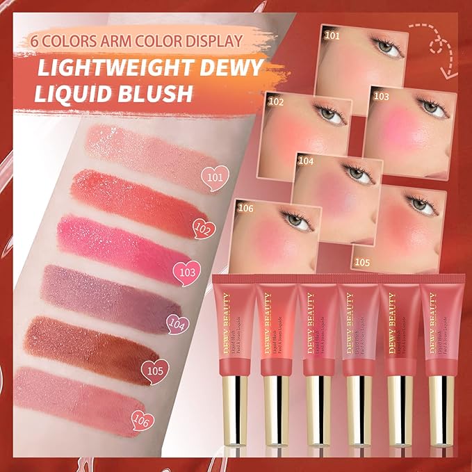 Liquid Blush Makeup Wand with Cushion Applicator For