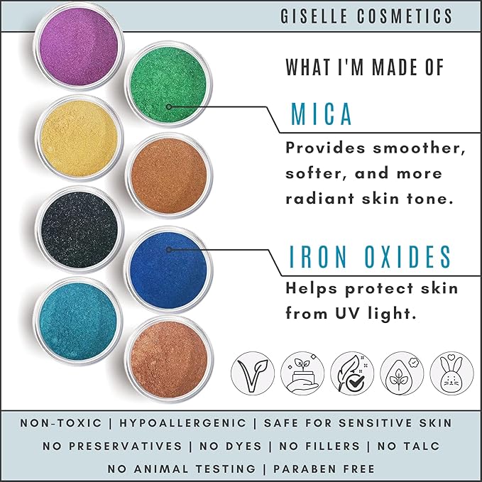 Loose Mineral Eyeshadow and Contouring Palette - Caribbean