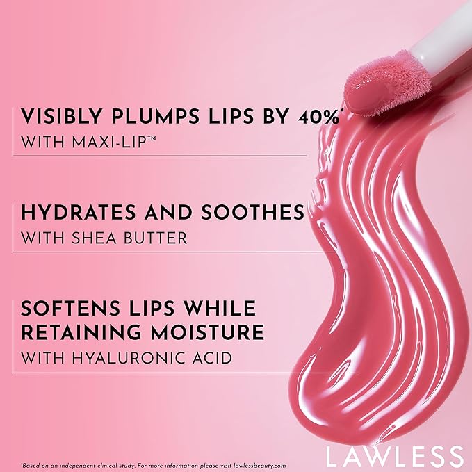 Forget the Filler Lip Plumping Line Smoothing Gloss - Daisette - Premium Volumizing Lip Gloss with Natural Ingredients Designed to Plump, Firm, and Hydrate Lips 0.11 oz