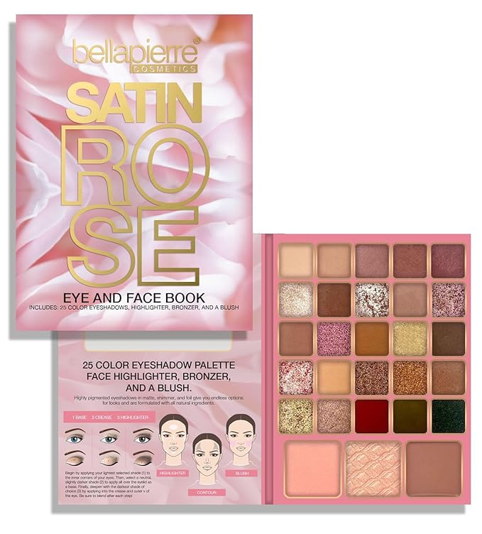 Bellapierre Satin Rose Face & Eye Book Palette