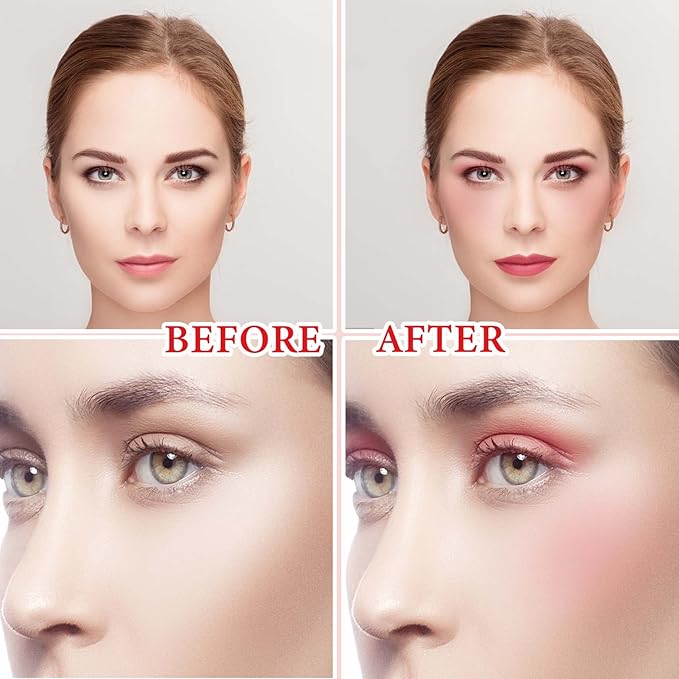 Cream Contour Blush Stick,Long Lasting Waterproof Blush Stick for Women（Pink）