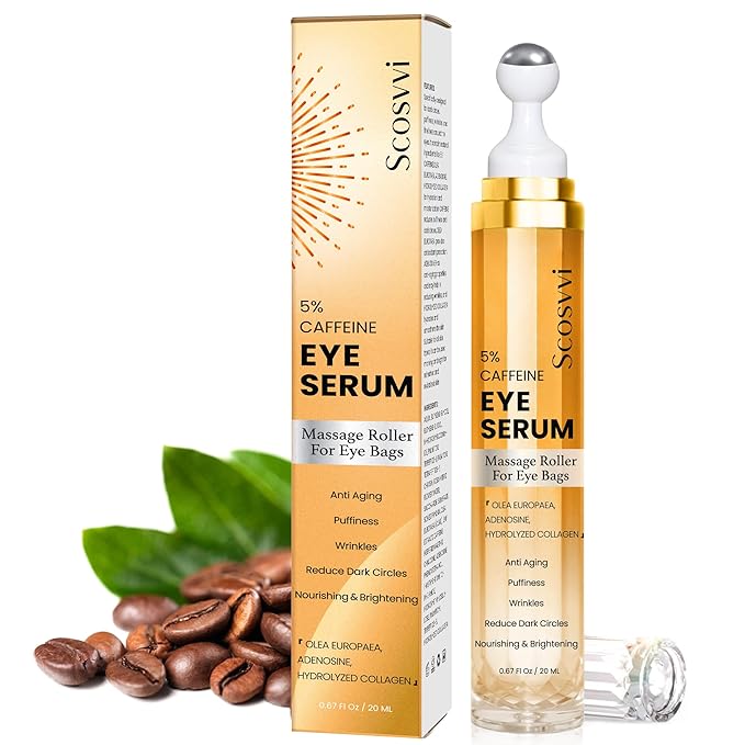 Caffeine eye serum for dark