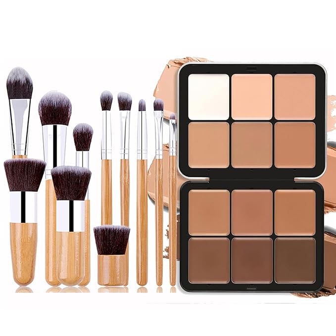 Cream Concealer Contour Palette, 12 Colors Foundation Palette