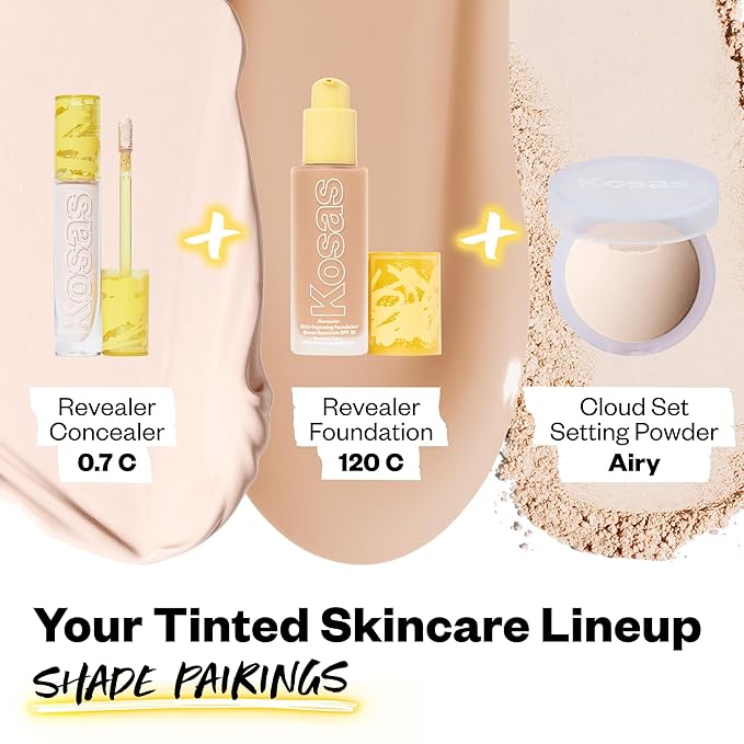 Kosas Revealer Concealer - Medium Coverage Makeup with 0.7 C)