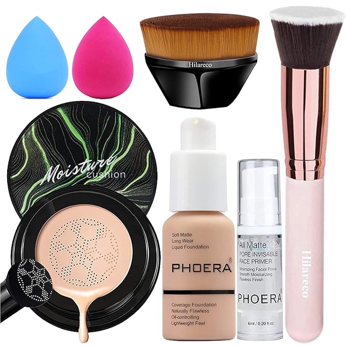 PHOERA Foundation,Mushroom Head Air Cushion CC Cream Natural Nude CC)
