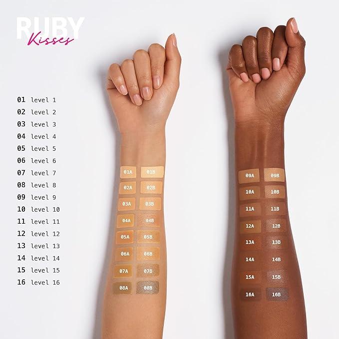 Ruby Kisses 3D Face Creator Cream Foundation & (Level 12)