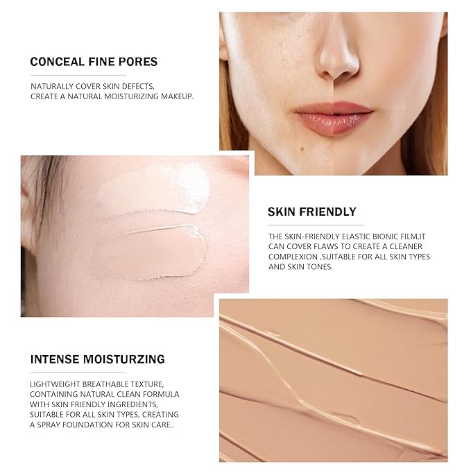 Ownest Mushroom Head Air Cushion BB Cream, Concealer Base Primer-Natural