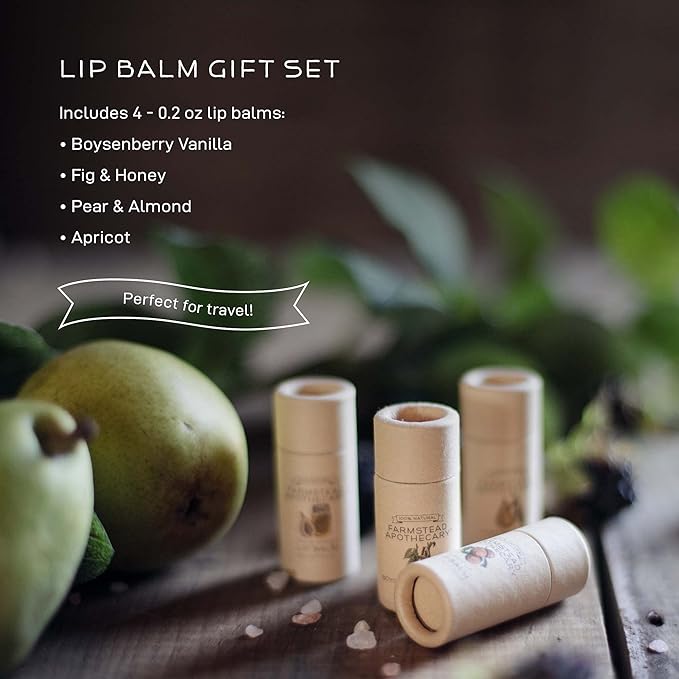 Farmstead Apothecary Lip Balm Gift Set Organic