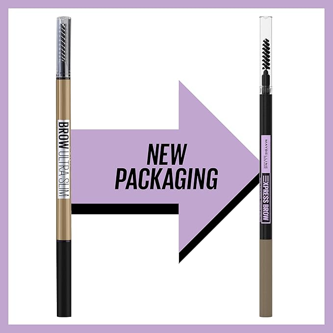 Maybelline Brow Ultra Slim Defining Eyebrow Makeup Mechanical Pencil With 1.55 MM Tip And Blending Spoolie For Precisely Defined Eyebrows, Light Blonde, 0.003 oz.
