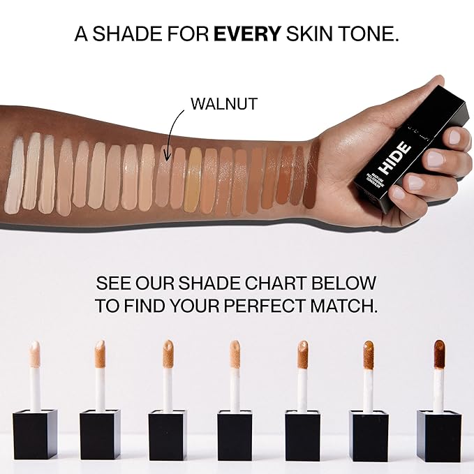 HIDE Liquid Concealer, 0.5 fl. oz. - Medium Tones (Walnut)