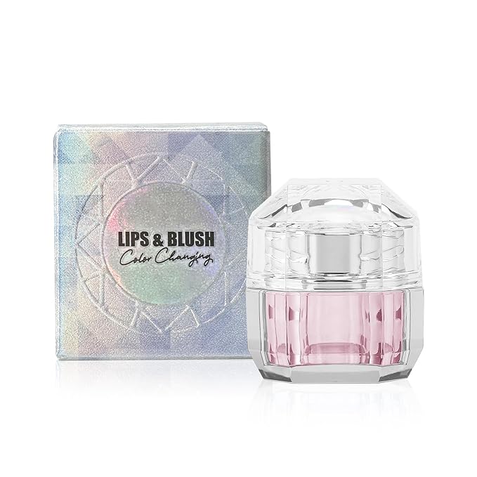 VANERIA Color Changing Blusher,Creme Blush Ph Temperature Change,Waterproof,Long with Brush(/0.14oz) 4g