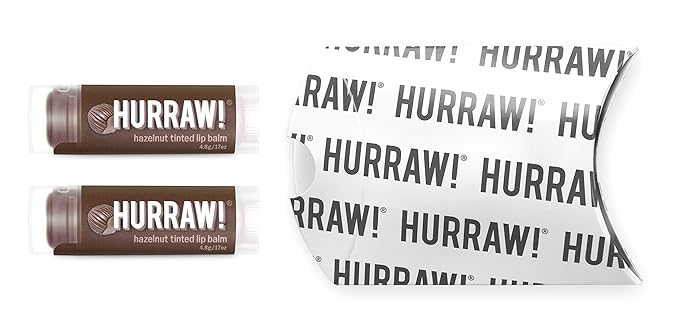 Hurraw! Hazelnut Tinted Lip Balm, 2 Palm