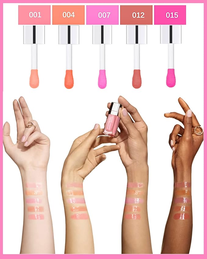 Plumping Lip Glow Oil,Hydrating Tinted Lip Lipstain,Gift