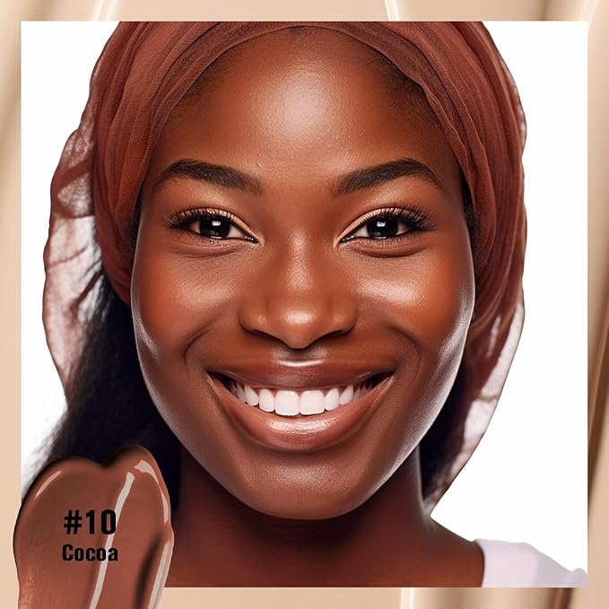 UCANBE Matte Liquid Foundation with Brush, Skincare Serum fl. oz.