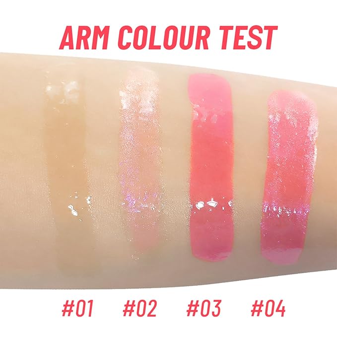 Hydrating Lip Oil Tint, Lip Glow Oil Plumping Hydrating