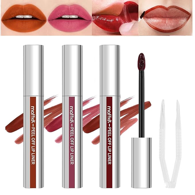 3PCS Lip Stain Liner, Long Lasting lip liner Long