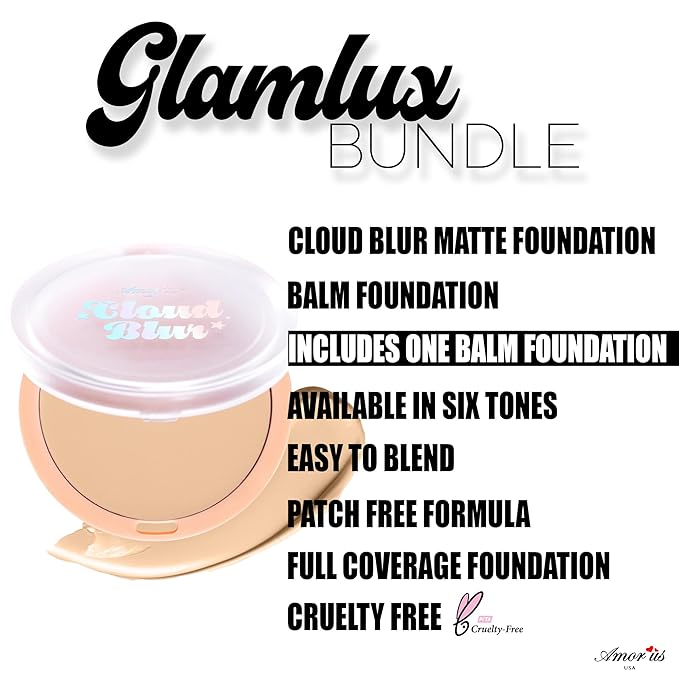 Beauty Amorus Cloud Blur Matte Balm Foundation, Full 0.3 oz