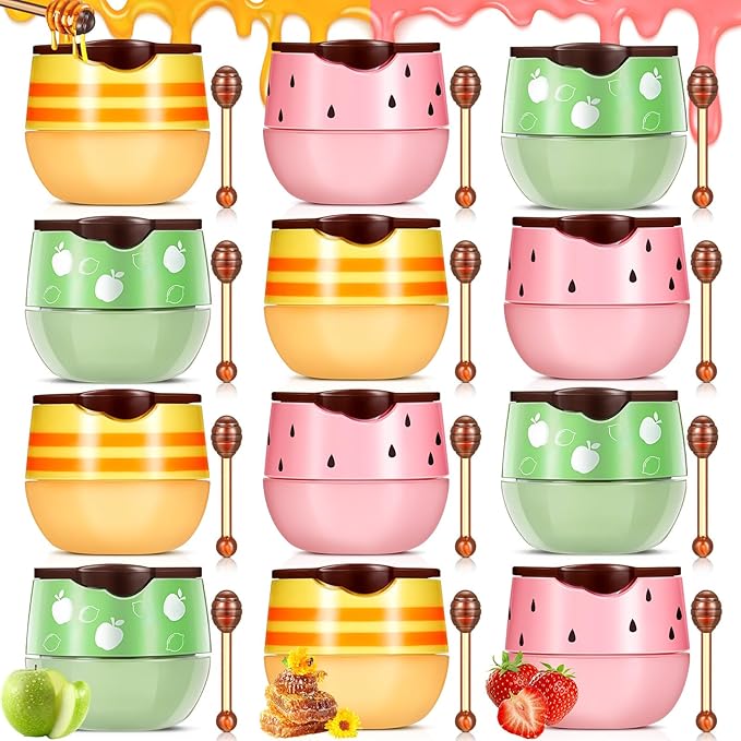 12 Pcs Bee Lip Balm Honey