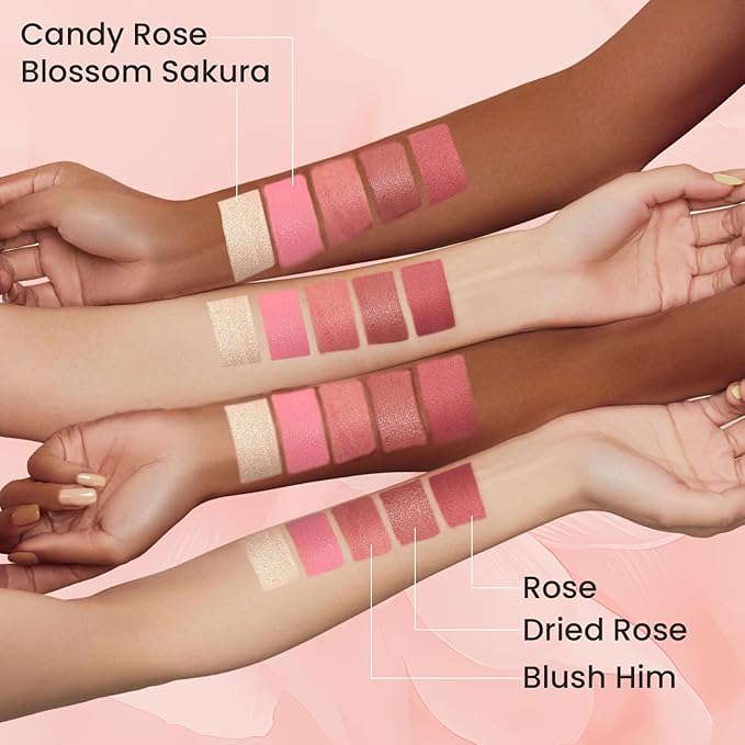 Blush Stick for Cheeks, Cream Blush with Heart-shaped, Blush Him