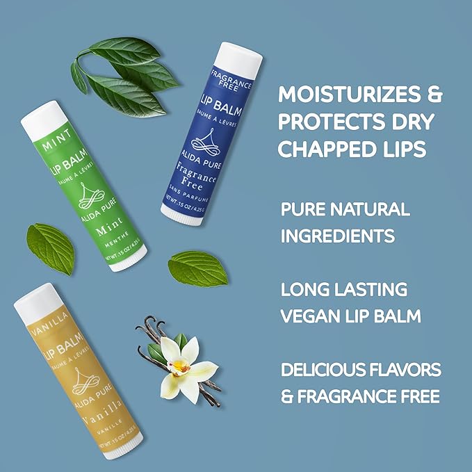 Favorites Lip Balm Collection, Vegan Lip Lips,